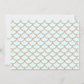 Little Red Head Mermaid Verjaardag Uitnodiging (Achterkant)