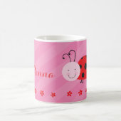 Little Red Ladybug Personalized Mug Koffiemok (Center)