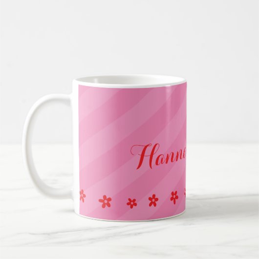 Little Red Ladybug Personalized Mug Koffiemok (Links)