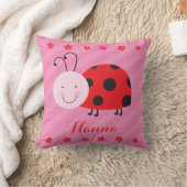 Little Red Ladybug Personalized Pillow Kussen (Deken)