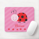 Little Red Ladybug Persoonlijke Mousepad Muismat (Met muis)