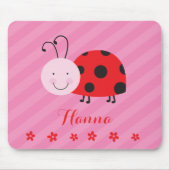 Little Red Ladybug Persoonlijke Mousepad Muismat (Voorkant)