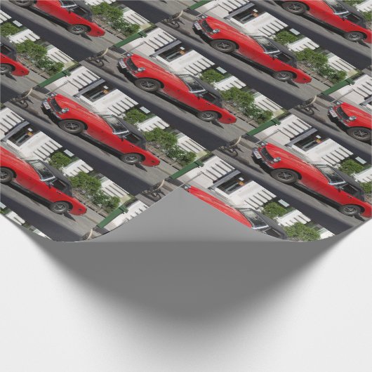 Little Red MG Cadeaupapier (Hoek)