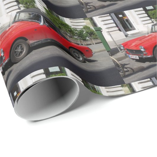 Little Red MG Cadeaupapier (Rol Hoek)