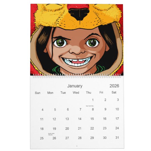 Little Red Mighty Nizz Wild Child Kalender (Jan 2026)