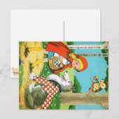 Little Red Ridding Hood briefkaart  Retro (Voorkant / Achterkant)