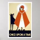 Little Red Riding Hood, 1936.  kunst Poster (Voorkant)