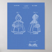 Little Red Riding Hood 1943 Patent Art Blueprint Poster (Voorkant)