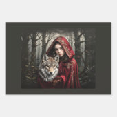 Little Red Riding Hood - 3 Decoupage Inpakpapier Vel (Voorkant 2)