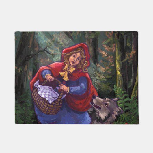Little Red Riding Hood Art Deurmat (Voorkant)