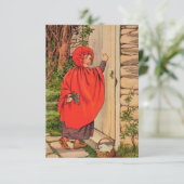 Little Red Riding Hood  Bedankkaart (Staand voorkant)