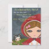 Little Red Riding Hood - Bedtime Story Party Kaart (Achterkant)