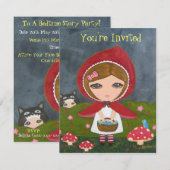 Little Red Riding Hood - Bedtime Story Party Kaart (Voorkant / Achterkant)