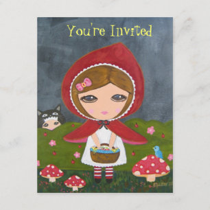 Little Red Riding Hood - Bedtime Story Party Kaart