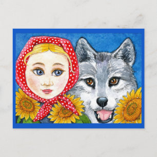 Little Red Riding Hood, Big Bad Wolf Briefkaart