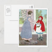 Little Red Riding Hood: Breng dit naar oma Briefkaart (Voorkant / Achterkant)
