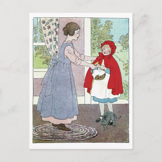 Little Red Riding Hood: Breng dit naar oma Briefkaart (Voorkant)