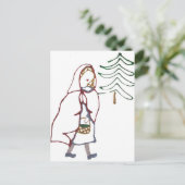 Little Red Riding Hood Briefkaart (Staand voorkant)
