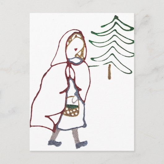 Little Red Riding Hood Briefkaart (Voorkant)