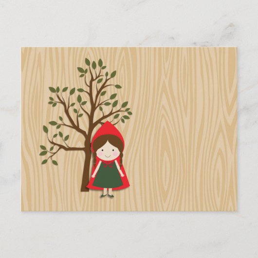 Little Red Riding Hood Briefkaart (Voorkant)