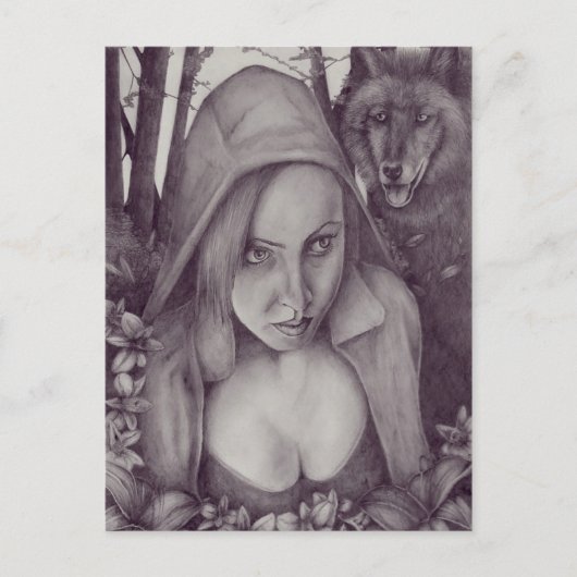 Little Red Riding Hood Briefkaart (Voorkant)