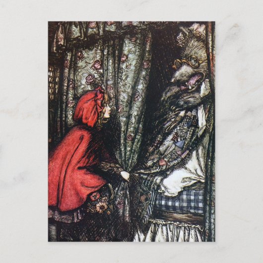 Little Red Riding Hood Briefkaart (Voorkant)
