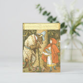 Little Red Riding Hood Briefkaart (Staand voorkant)