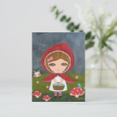 Little Red Riding Hood Briefkaart (Staand voorkant)