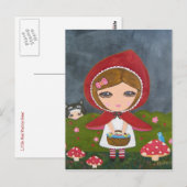 Little Red Riding Hood Briefkaart (Voorkant / Achterkant)
