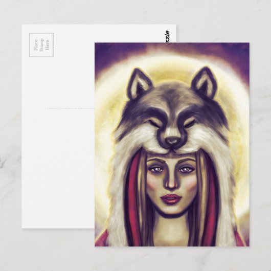 Little Red Riding Hood Briefkaart (Voorkant / Achterkant)