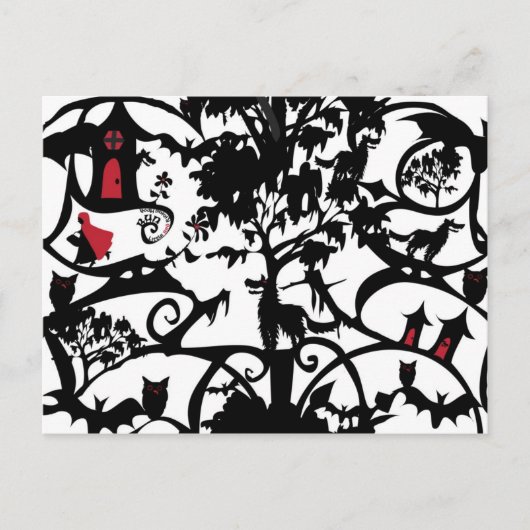 Little Red Riding Hood Briefkaart (Voorkant)