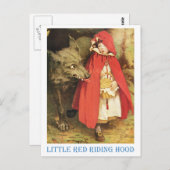 Little Red Riding Hood Briefkaart (Voorkant / Achterkant)