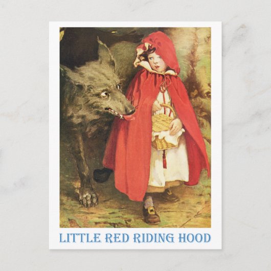 Little Red Riding Hood Briefkaart (Voorkant)