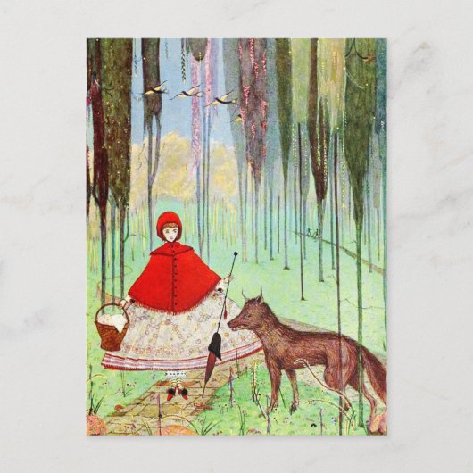 Little Red Riding Hood Briefkaart (Voorkant)