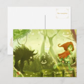 Little Red Riding Hood briefkaart 02 (Voorkant / Achterkant)