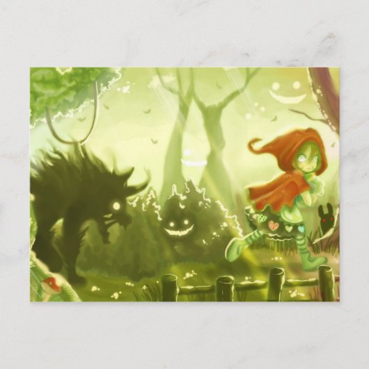 Little Red Riding Hood briefkaart 02 (Voorkant)