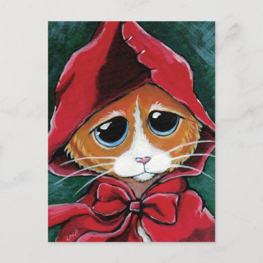 Little Red Riding Hood | Briefkaart van de kunstsc (Voorkant)