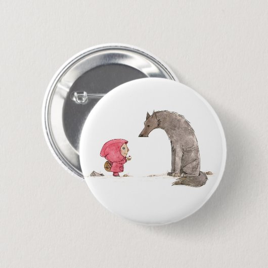 Little Red Riding Hood Button (Voorkant /achterkant)
