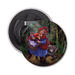Little Red Riding Hood Button Flesopener