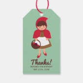 Little Red Riding Hood Cadeaulabel (Achterkant)