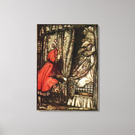 Little Red Riding Hood Canvas Afdruk (Voorkant)