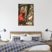 Little Red Riding Hood Canvas Afdruk (Insitu (Slaapkamer))