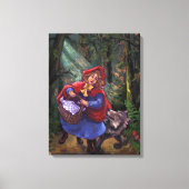 Little Red Riding Hood Canvas Afdruk (Voorkant)