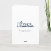 Little Red Riding Hood | Cat Art Wenskaart Kaart (Achterkant)