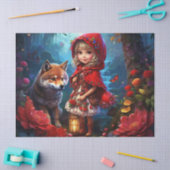 Little Red Riding Hood & De Wolf Decoupage Tissuepapier (Craft)