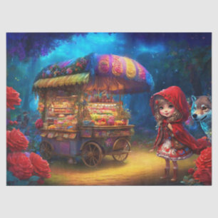 Little Red Riding Hood & De Wolf Decoupage Tissuepapier