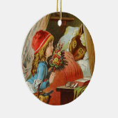 Little Red Riding Hood door Carl Offterdinger Keramisch Ornament (Rechts)