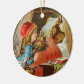 Little Red Riding Hood door Carl Offterdinger Keramisch Ornament (Links)