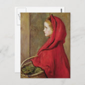 Little Red Riding Hood door John Everett Millais Briefkaart (Voorkant / Achterkant)