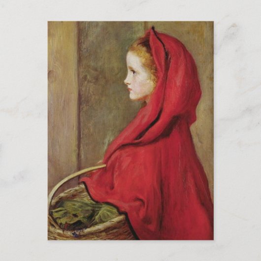 Little Red Riding Hood door John Everett Millais Briefkaart (Voorkant)